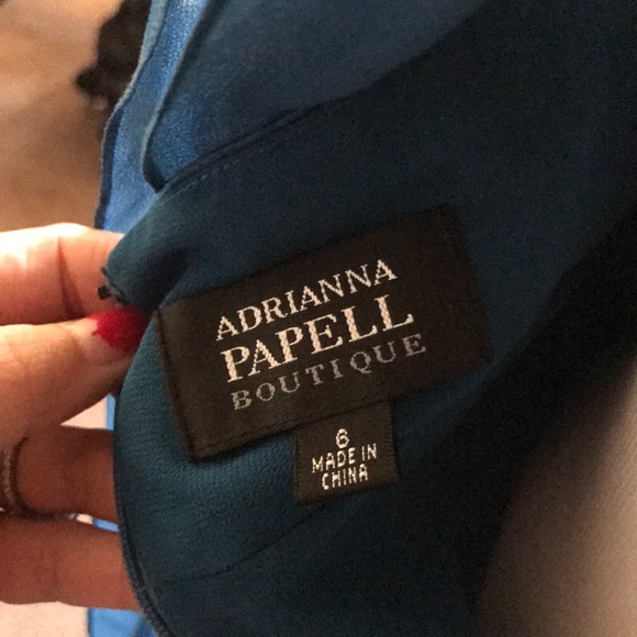 Gorgeous Adrianna Papell Blue Cocktail Dress - Picture 2 of 4